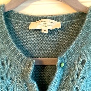 Sezane Egide Jade Green Sweater